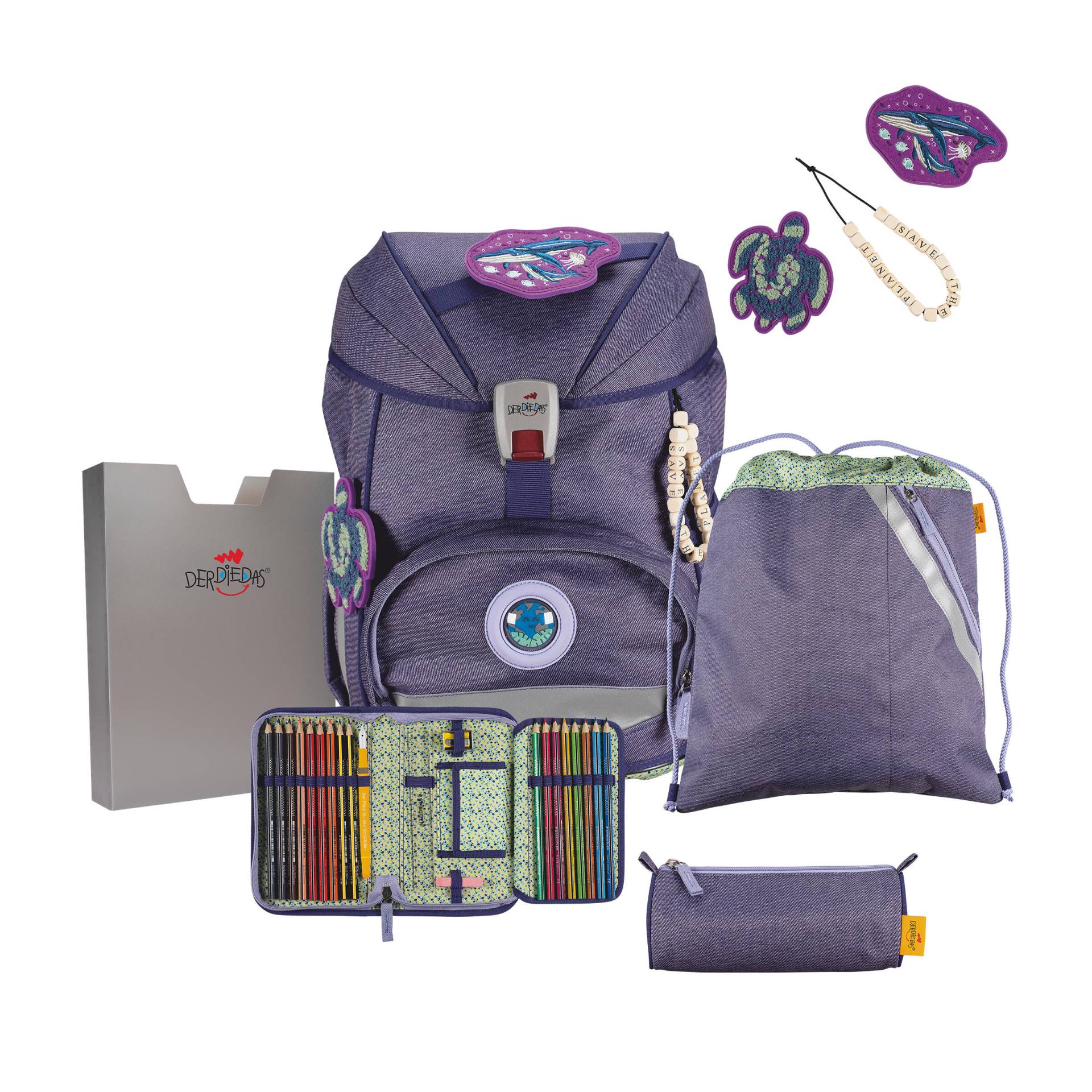 DerDieDas - DDD Set ErgoFlex Exklusiv ECO My Planet Grau von DerDieDas