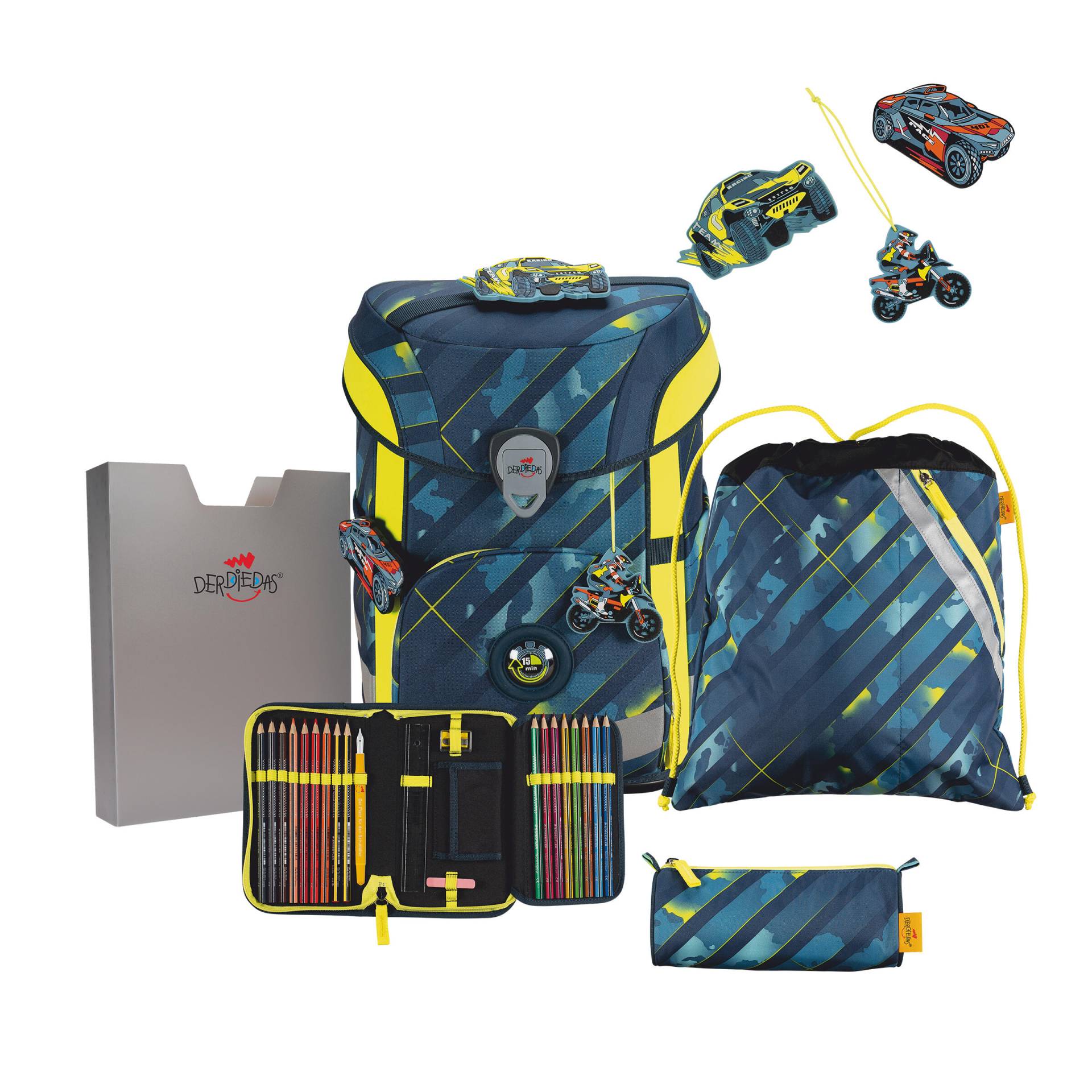 DerDieDas - DerDieDas Set ErgoFlex Easy Speed Challenge blau/gelb von DerDieDas