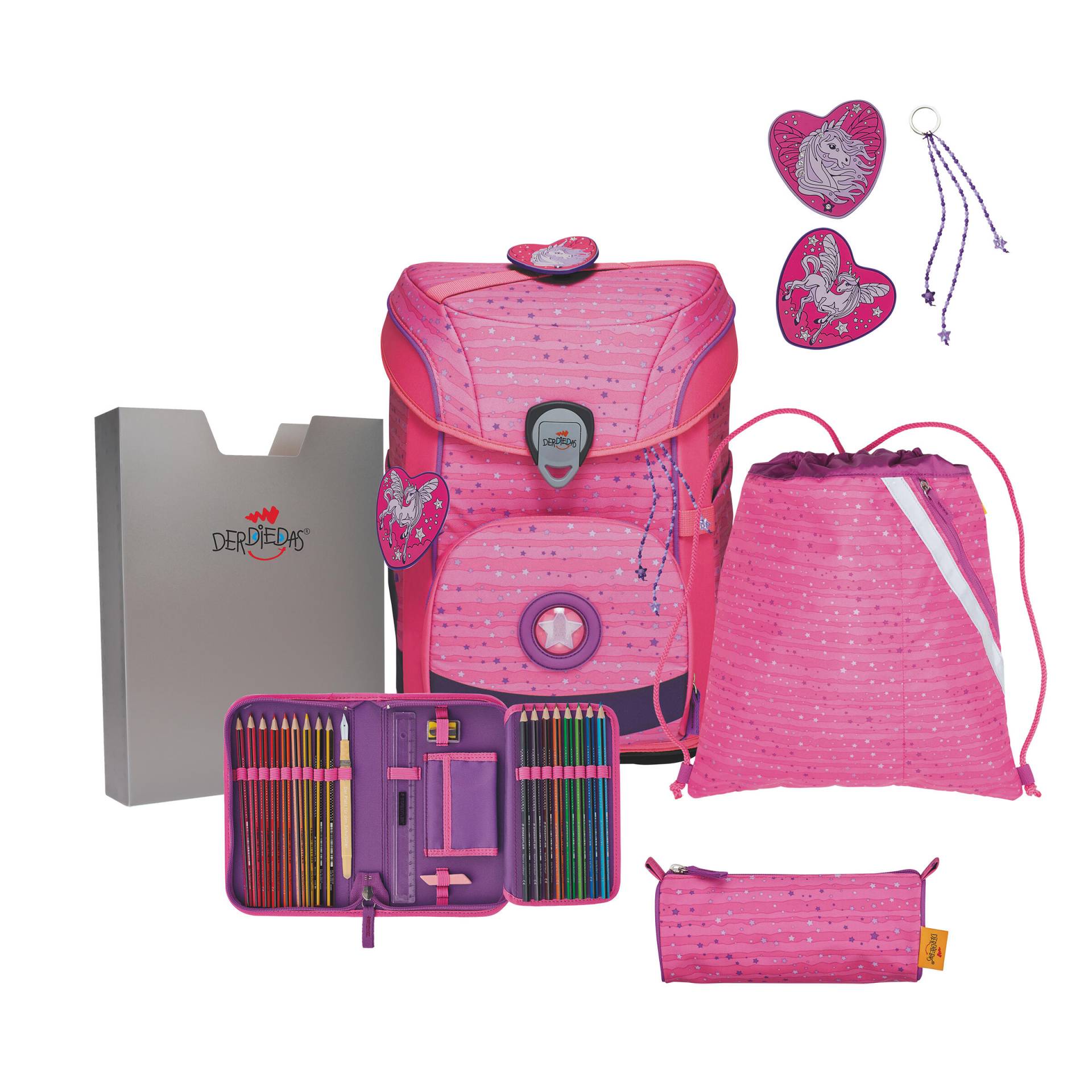 DerDieDas - DerDieDas Set Ergoflex Easy Pretty Unicorn Multicolor von DerDieDas