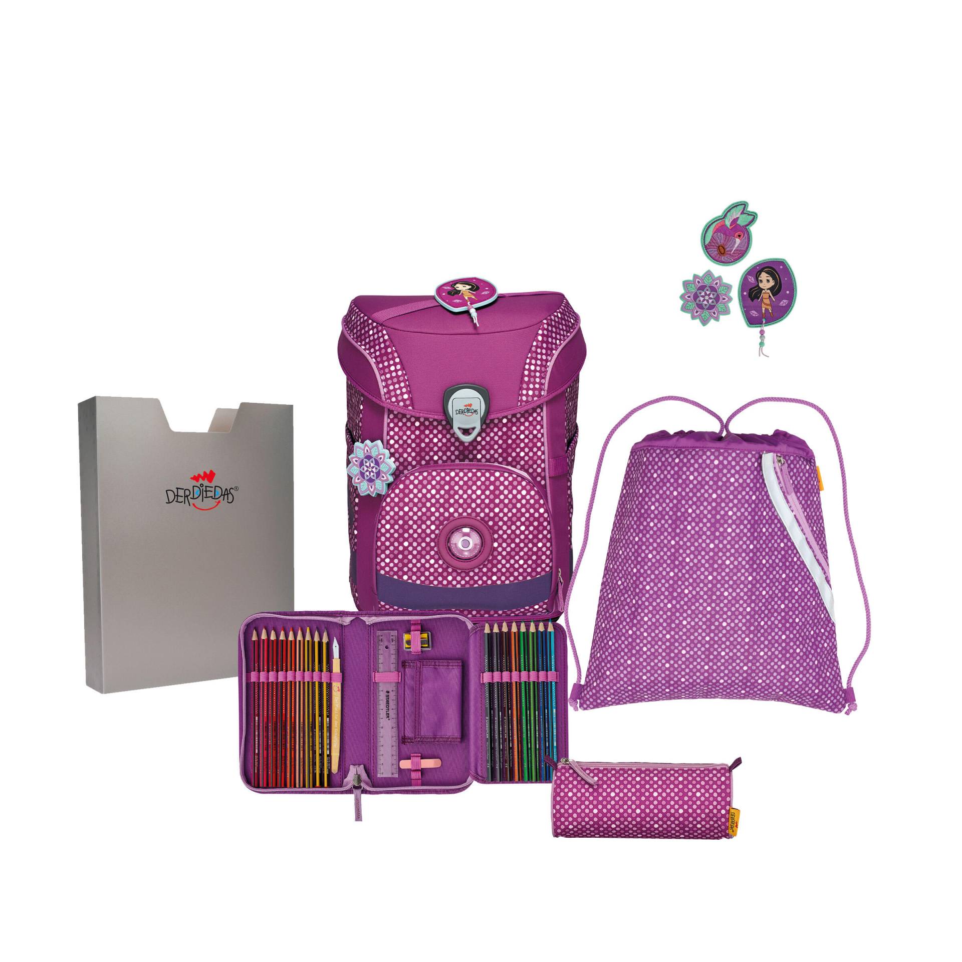 DerDieDas - DerDieDas Set Ergoflex Easy Purple Dots von DerDieDas