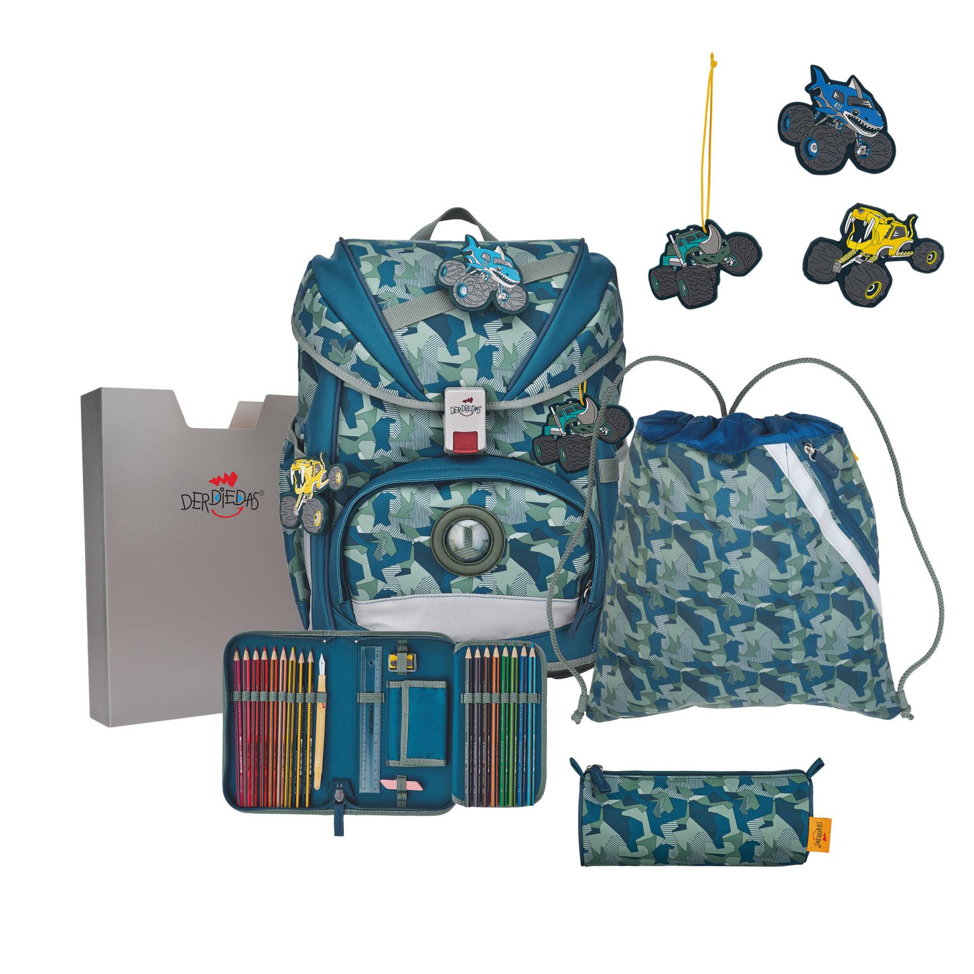 DerDieDas - DerDieDas Set Ergoflex Monster Truck Grün von DerDieDas