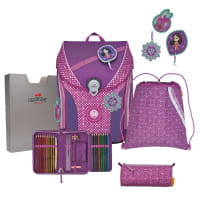 DerDieDas ErgoFlex Max Schulranzen-Set 5tlg Purple Dots von DerDieDas