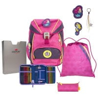 DerDieDas ErgoFlex Schulrucksack-Set 5tlg Pink Mermaid von DerDieDas