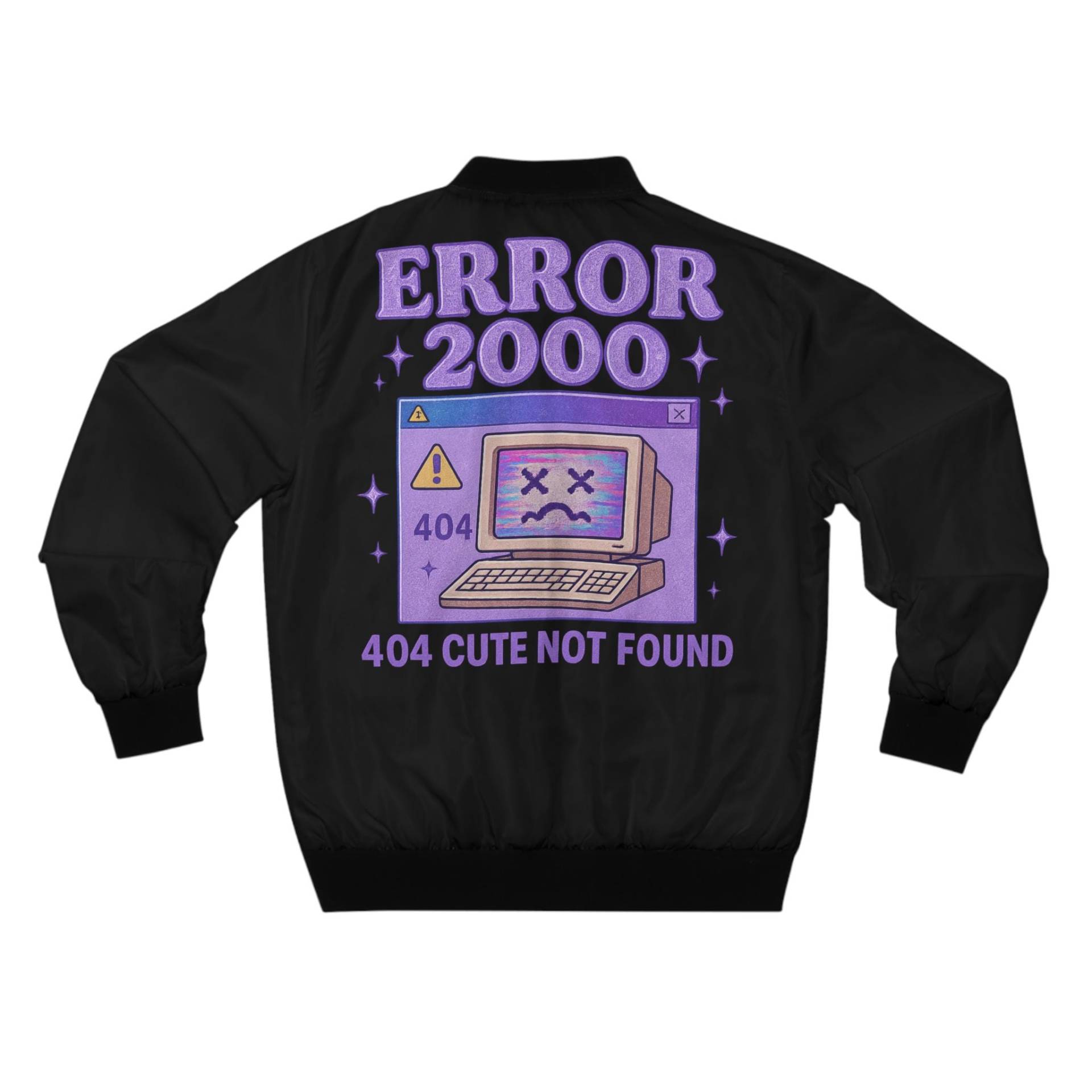 Y2K Error 2000 Bomber Jacket 404 Cute Not Found - Retro Computer Glitch Aesthetic Vaporwave Techwear Y2K Error 2000 Bomber Jacket 404 Cute Not Found - Retro Computer Glitch Aesthetic Vaporwave Techwear von DerHelfer