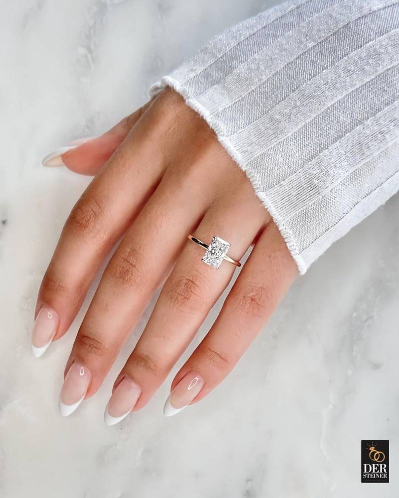 2.0Ct Emerald Diamond Ring|Lab Grown Ring | 10K/14K Gold |Wedding |Engagement Ring|Promise Ring |Solitair Setting |Giftforher von DerSteiner