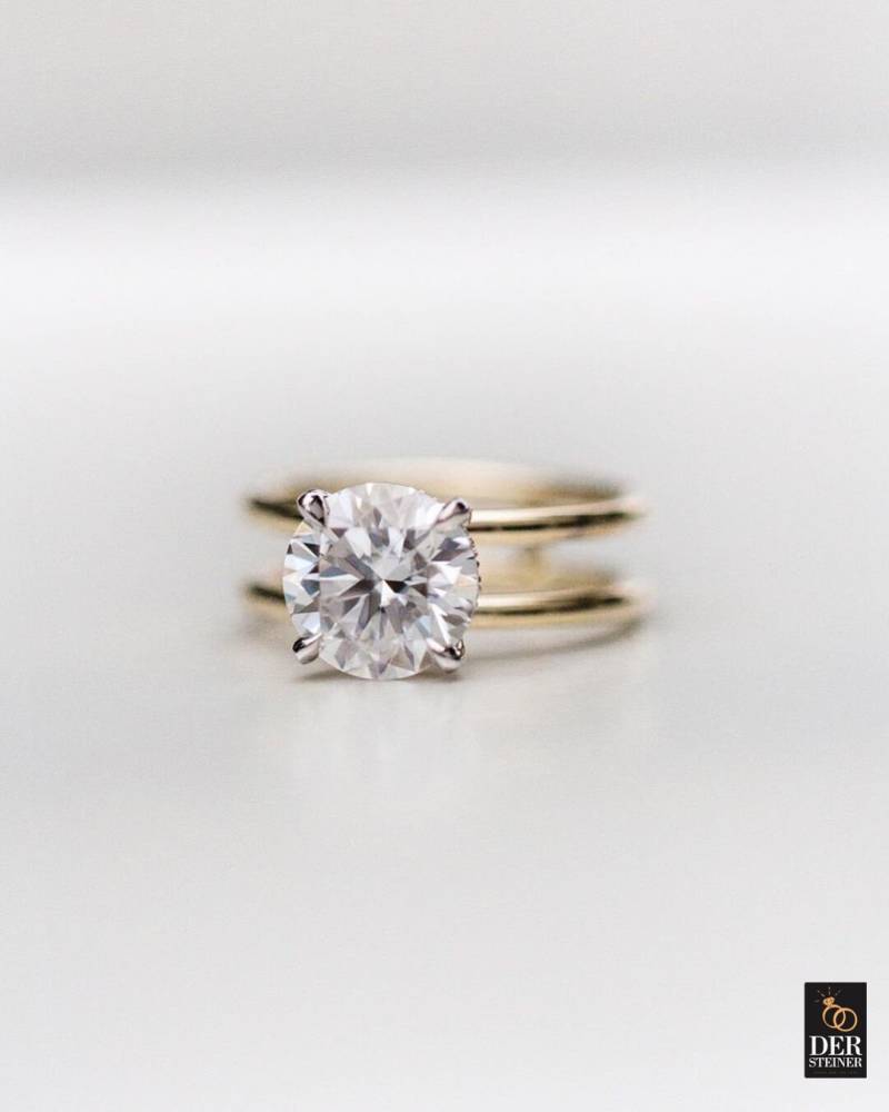 2.8Ct Round Diamond Ring|Engagement Ring| Lab Grown Diamond |Gift Fort Her |Prestackable Ring|statementwedding Ring | Conflict Free von DerSteiner