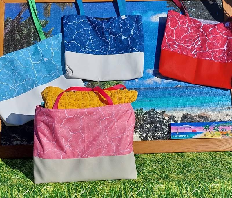 Shopper/strandtasche Mit | KunstLederboden Und Wasserabweisendem Innnenfutter Shopper/strandtasche Mit | KunstLederboden Und Wasserabweisendem Innnenfutter von DerWink
