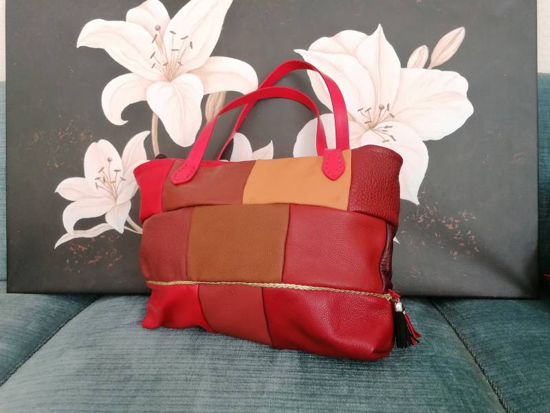 Shopper Echtleder in Handarbeit Mit Innenfutter von DerWink