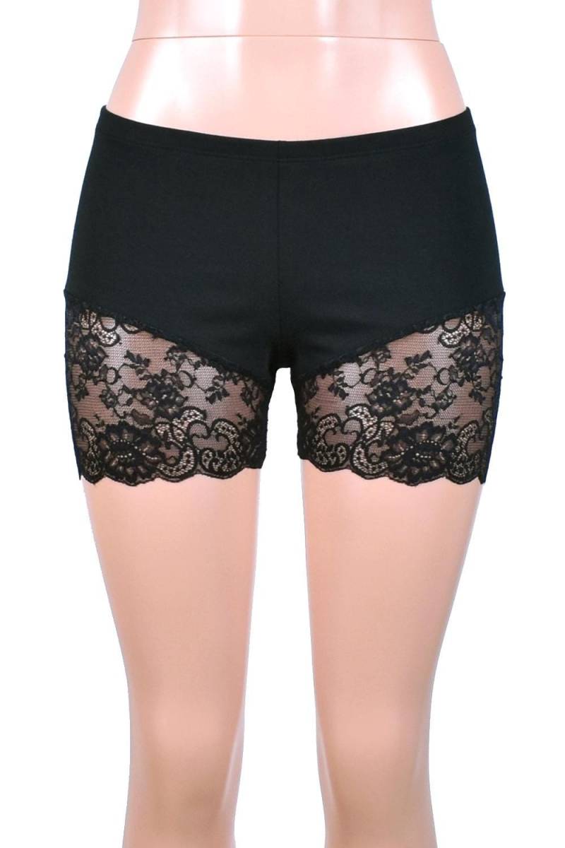 Schwarze Spitzen Bein Shorts Xs S M L Xl 2Xl 3Xl Plus Größe Stretch Baumwolle Spandex Kurze Spitzenbesatz Leggings Shorties Mini Unterhose Goth Schwarze Spitzen Bein Shorts Xs S M L Xl 2Xl 3Xl Plus Größe Stretch Baumwolle Spandex Kurze Spitzenbesatz Leggings Shorties Mini Unterhose Goth von DerangedDesigns916