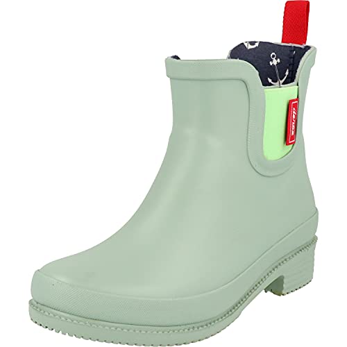 Derbe Hamburg - Damen Halbschaft Chelsea Gummistiefel Taai Botten in 4 Farben (Greenbay, Numeric_37) von Derbe Hamburg