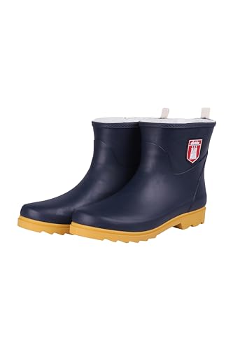 derbe Pladderbotten Pelz Marine Herren Gummistiefel Dunkelblau Nachhaltig 40 | Gummischuhe Wasserdicht Stiefel Gefüttert Warm von derbe