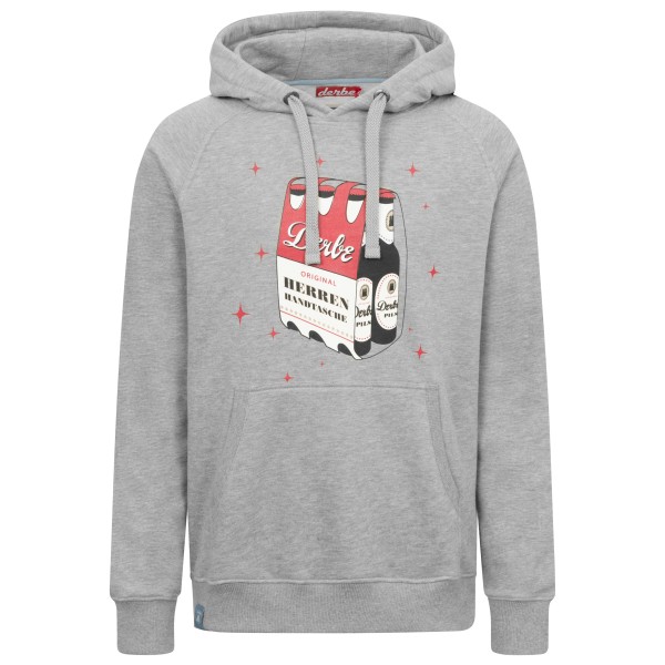 Derbe - Herrenhandtasche Rot-Weiß - Hoodie Gr L grau von Derbe