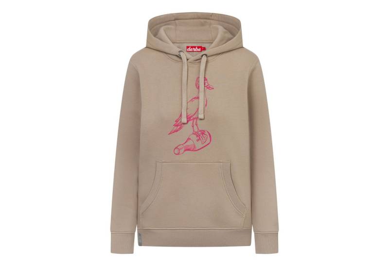 Derbe Hoodie Hoodie Sturmmöwin Mono mit großem Druck auf der Brust von Derbe