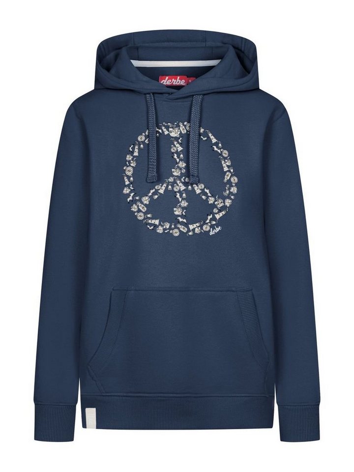 Derbe Hoodie Peace Damen Kapuzenpullover (1-tlg) von Derbe