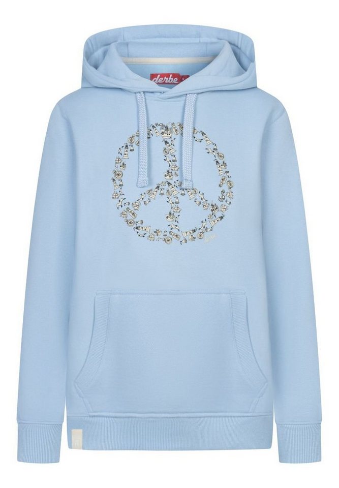 Derbe Hoodie Peace Damen Kapuzenpullover (1-tlg) von Derbe