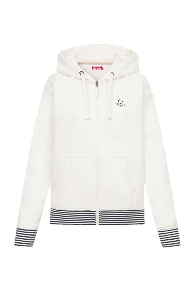 Derbe Kapuzensweatshirt Robbenschnute_Striped Damen Sweatjacke (1-tlg) von Derbe