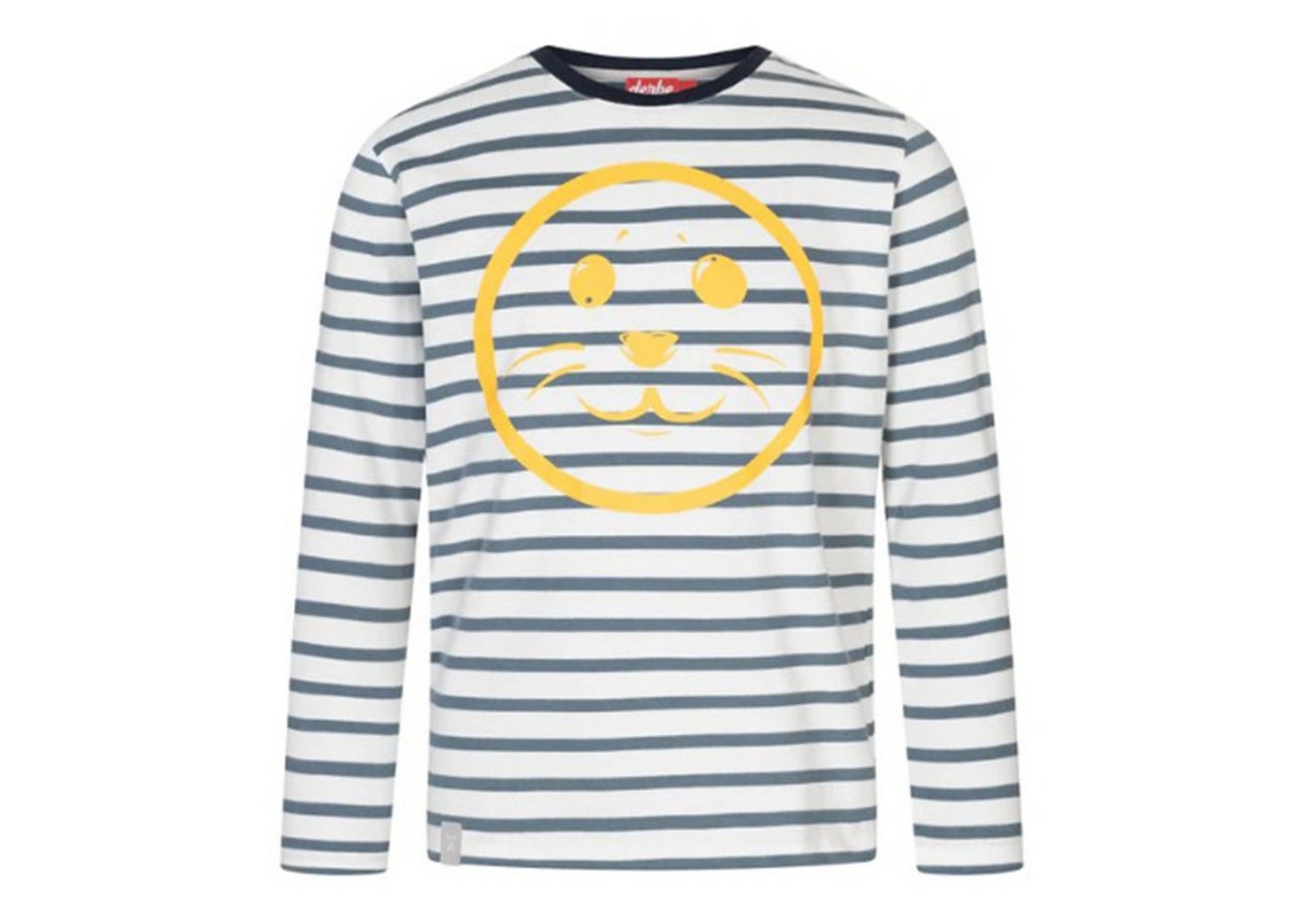 Derbe Longsleeve Robsmile - striped orion blue von Derbe