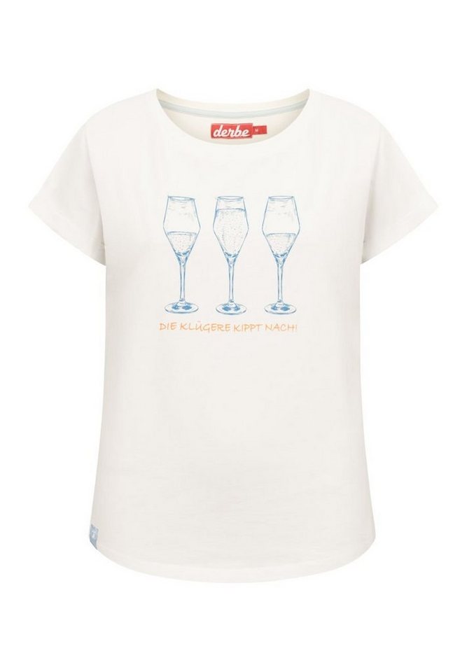 Derbe Print-Shirt Die Klügere Damen T-Shirt (1-tlg) von Derbe