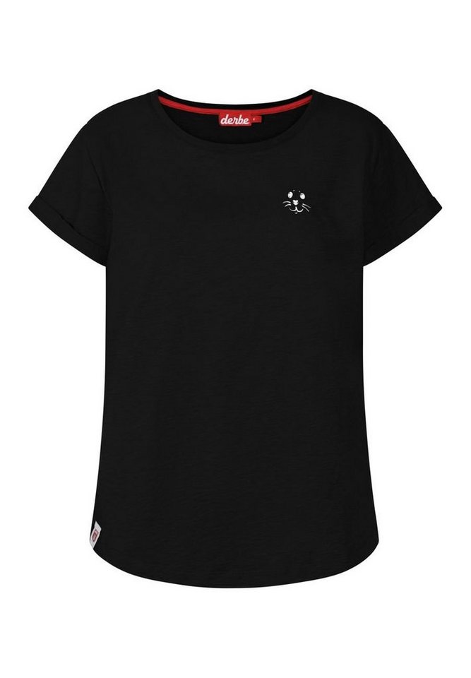 Derbe Print-Shirt Robbenschnute Damen T-Shirt (1-tlg) von Derbe