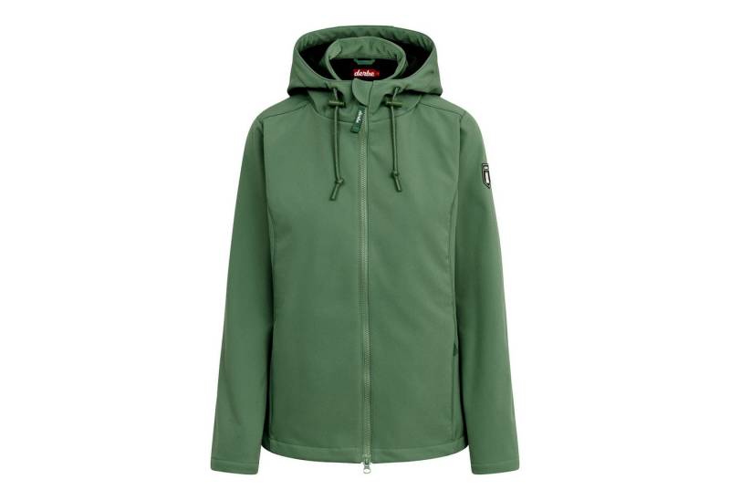 Derbe Softshelljacke Adeby mit gestepptem Einsatz von Derbe