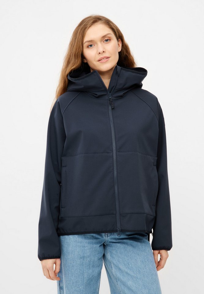 Derbe Softshelljacke Peutby wasserabweisend, winddicht, Kapuze von Derbe