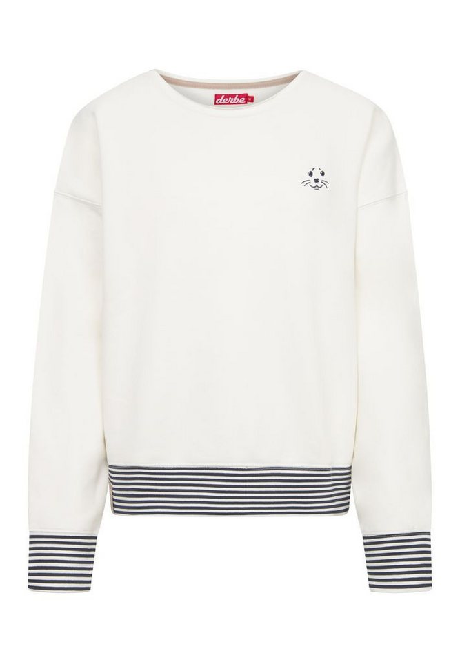 Derbe Sweatshirt Robbenschnute_Striped Sweatshirt Damen (1-tlg) von Derbe
