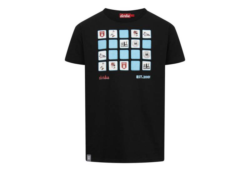 Derbe T-Shirt Erinnerung mit Memory Print auf Vorderseite von Derbe