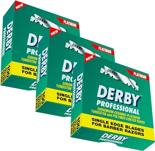 Derby Rasierklingen Professional 300 / Dreierpack - 3 x 100 Stück rostfrei einzeln verpackt von Derby