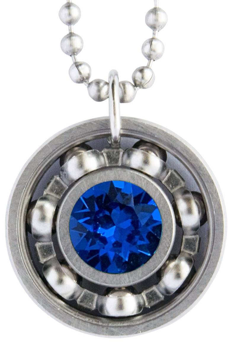 Capri Blau Kristall Roller Derby Skate Anhänger Halskette Capri Blau Kristall Roller Derby Skate Anhänger Halskette von DerbyGirlDesigns130