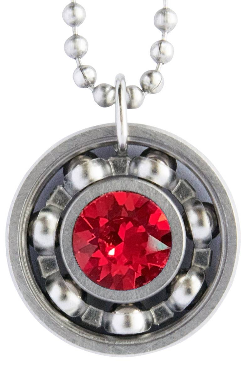 Licht Siam Kristall Roller Derby Skate Lager Anhänger Halskette von DerbyGirlDesigns130