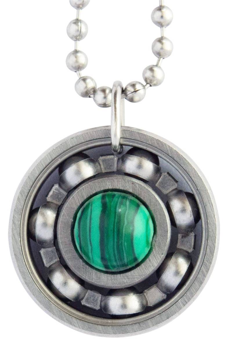 Malachit Roller Derby Skate Lager Anhänger Halskette von DerbyGirlDesigns130