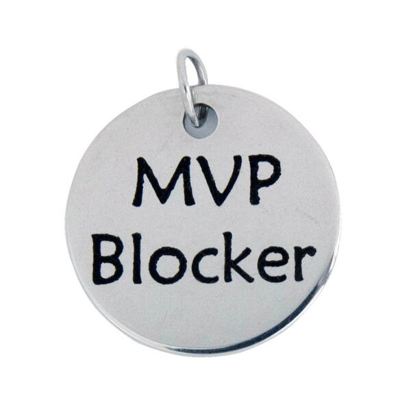 Mvp Blocker Edelstahl Anhänger Mvp Blocker Edelstahl Anhänger von DerbyGirlDesigns130