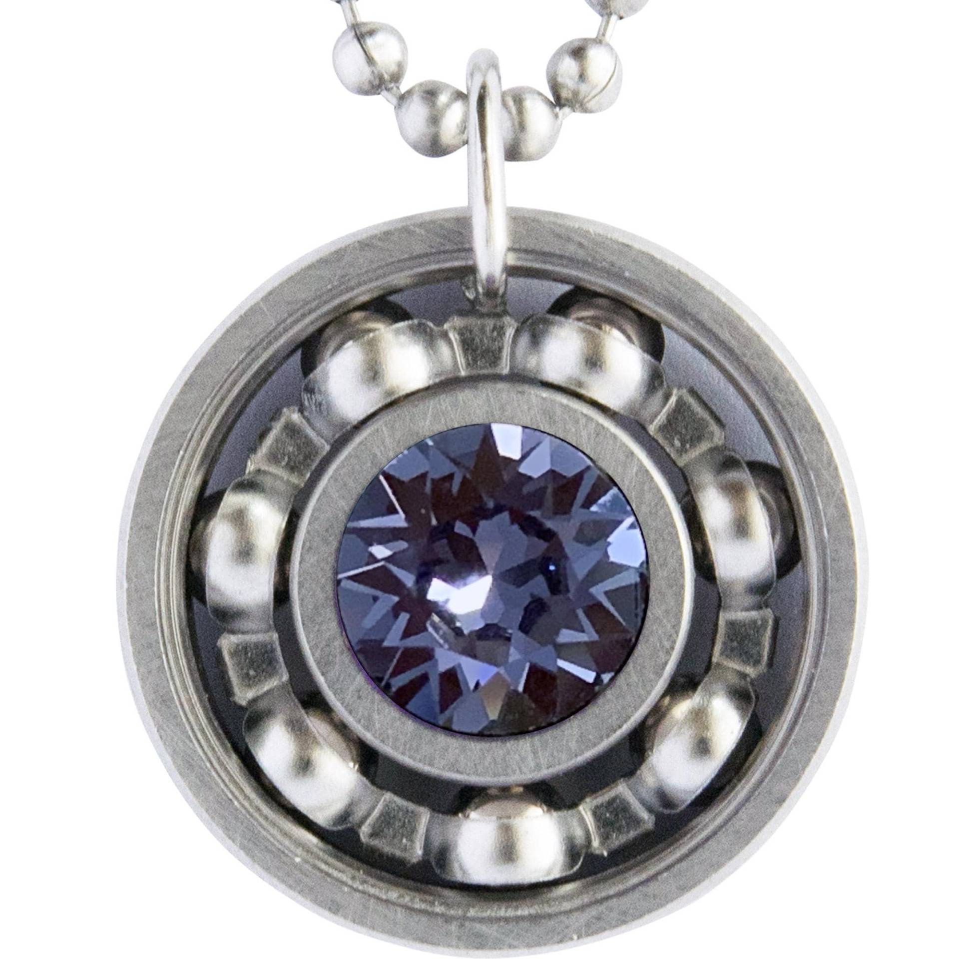 Tansanit Kristall Roller Derby Skate Lager Anhänger Halskette - Dezember Geburtsstein von DerbyGirlDesigns130