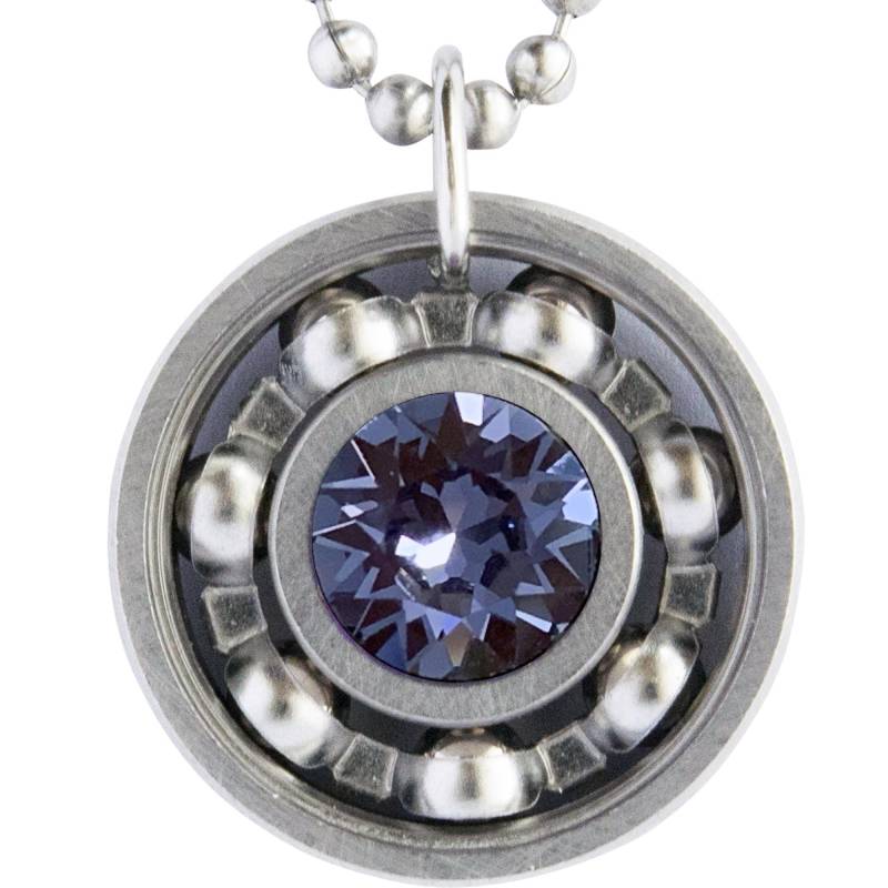Tansanit Kristall Roller Derby Skate Lager Anhänger Halskette - Dezember Geburtsstein von DerbyGirlDesigns130