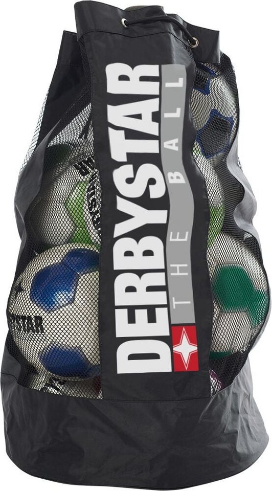 Derbystar Balltasche für 10 Bälle mit separaten Innenfach schwarz von Derbystar