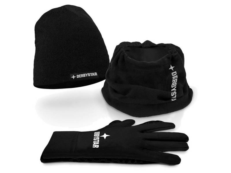 Derbystar Baumwollhandschuhe WINTER-SET v22 SCHWARZ von Derbystar