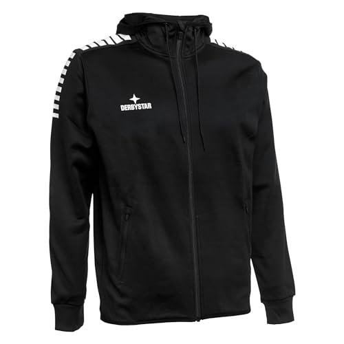 Derbystar Unisex Primo Kapuzenjacke, Schwarz Weiss, S von Derbystar