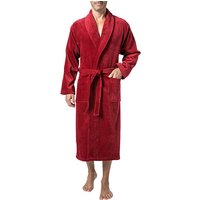 DEREK ROSE Herren Bademantel rot Baumwolle & Mix unifarben von Derek Rose