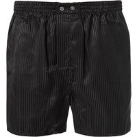 DEREK ROSE Herren Boxershorts schwarz Seidenmix Gestreift von Derek Rose