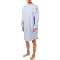 DEREK ROSE Herren Nachthemd blau Flanell unifarben von Derek Rose
