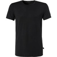 DEREK ROSE Herren T-Shirt schwarz Viskose unifarben von Derek Rose