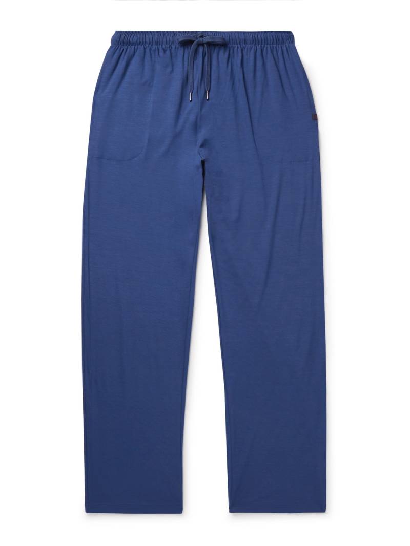 Derek Rose - Basel Stretch-Micro Modal Jersey Pyjama Trousers - Men - Blue - M von Derek Rose