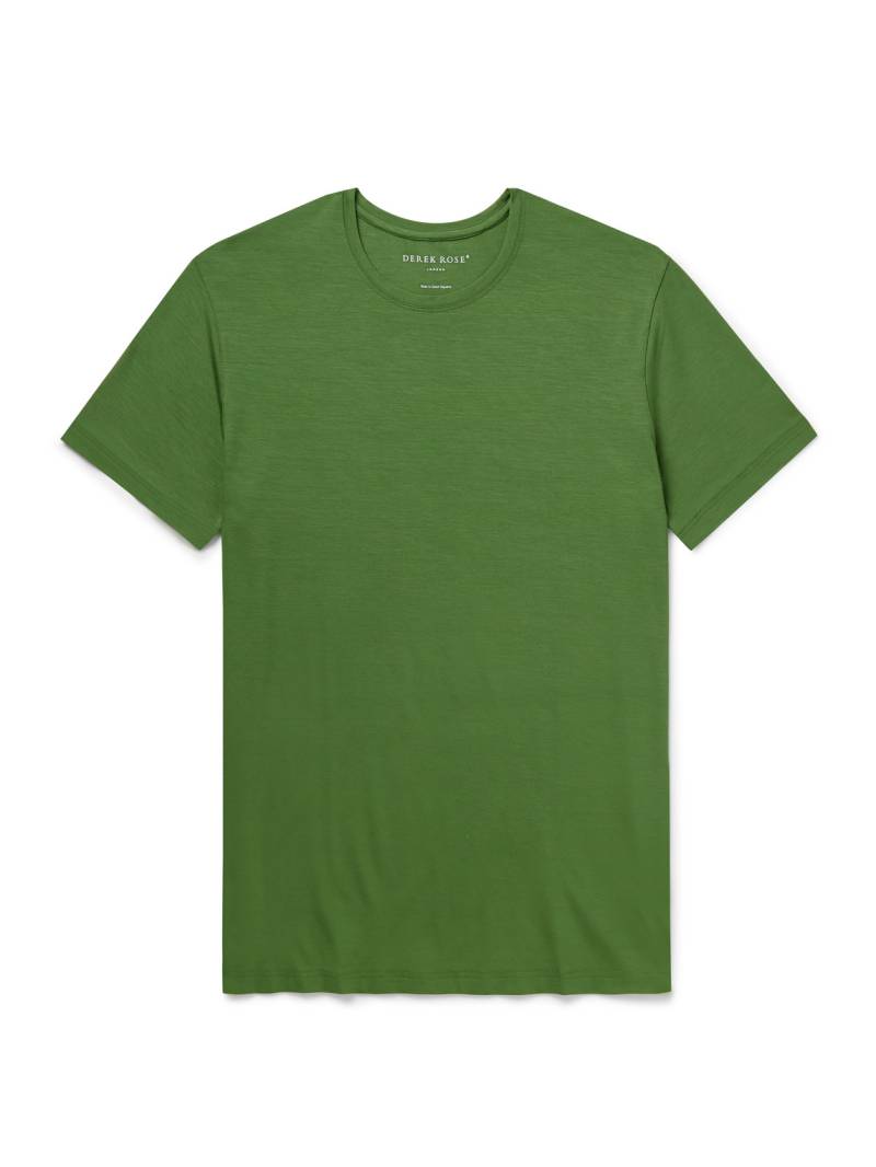 Derek Rose - Basel Stretch-Micro Modal Jersey T-Shirt - Men - Green - XXL Derek Rose - Basel Stretch-Micro Modal Jersey T-Shirt - Men - Green - XXL von Derek Rose