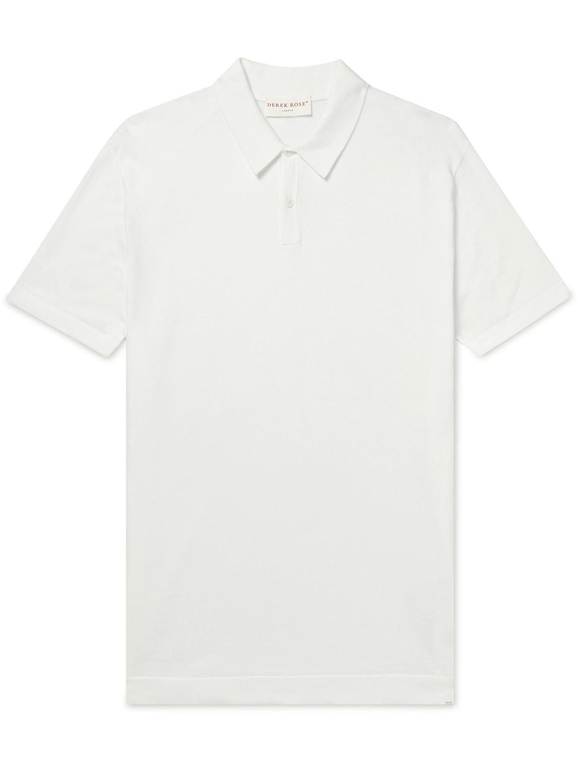 Derek Rose - Jacob Sea Island Cotton Polo Shirt - Men - White - M Derek Rose - Jacob Sea Island Cotton Polo Shirt - Men - White - M von Derek Rose