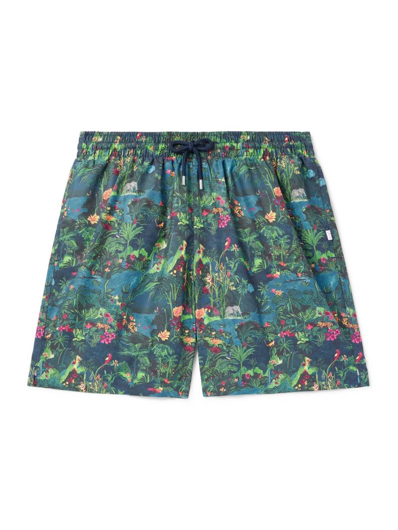 Derek Rose - Maui Straight-Leg Mid-Length Printed Swim Shorts - Men - Blue - S von Derek Rose