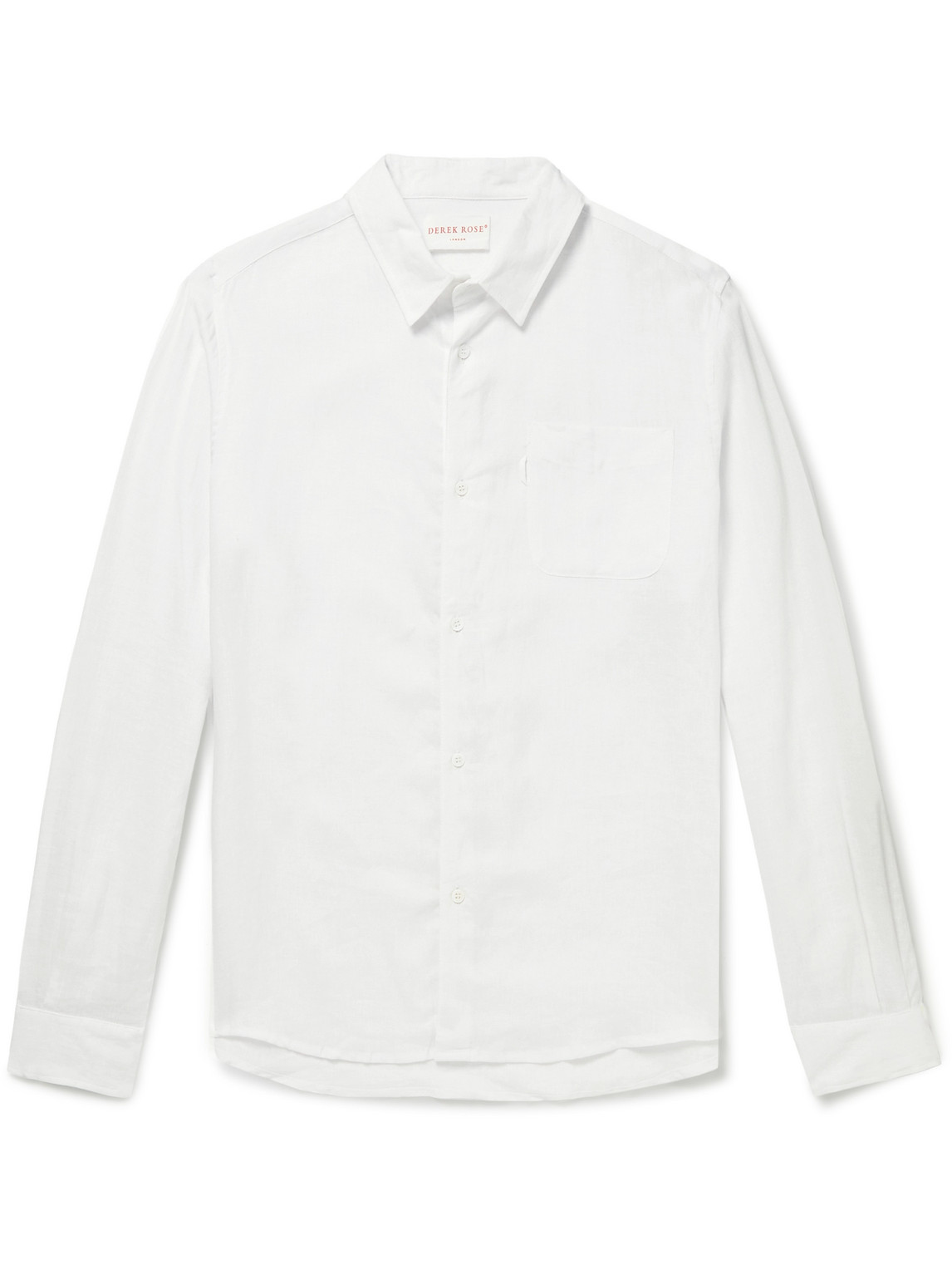 Derek Rose - Monaco Linen Shirt - Men - White - M Derek Rose - Monaco Linen Shirt - Men - White - M von Derek Rose