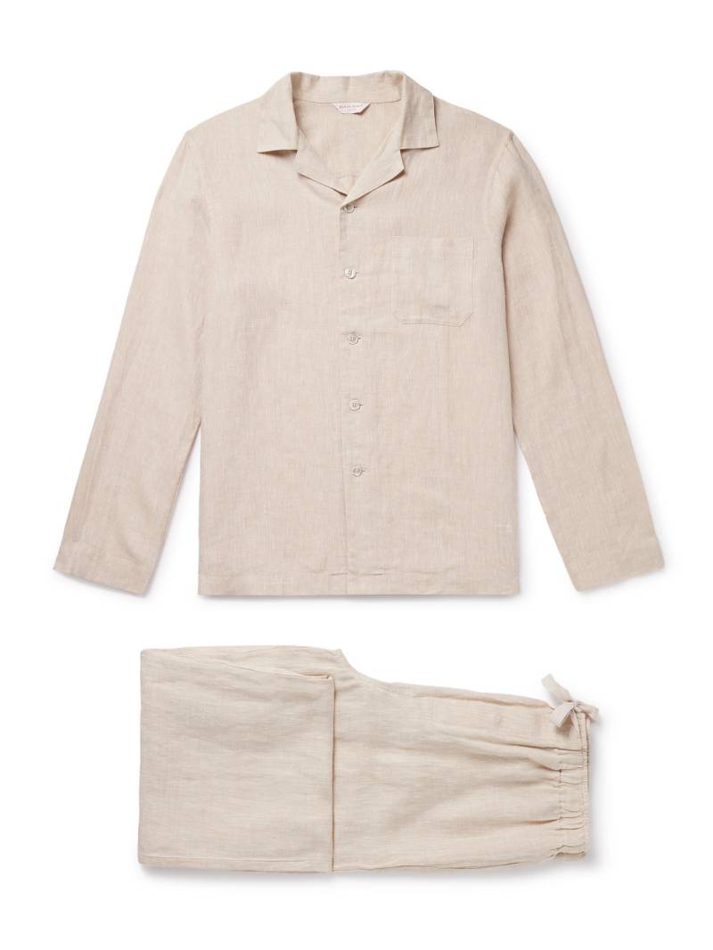 Derek Rose - Sicily 1 Linen Pyjama Set - Men - Neutrals - XXL von Derek Rose