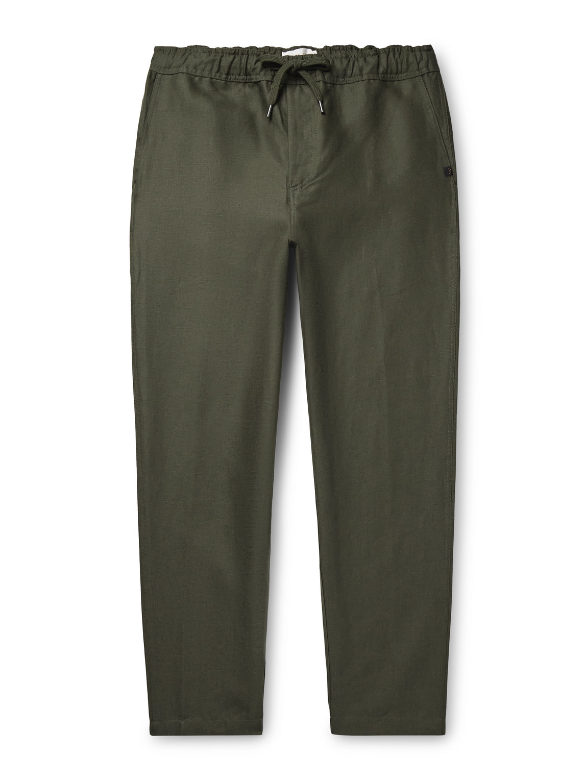 Derek Rose - Sydney Slim-Fit Linen Drawstring Trousers - Men - Green - S von Derek Rose