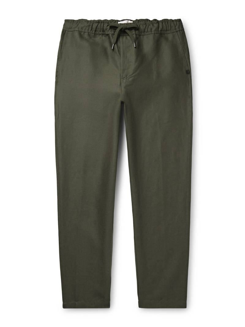 Derek Rose - Sydney Slim-Fit Linen Drawstring Trousers - Men - Green - XL von Derek Rose