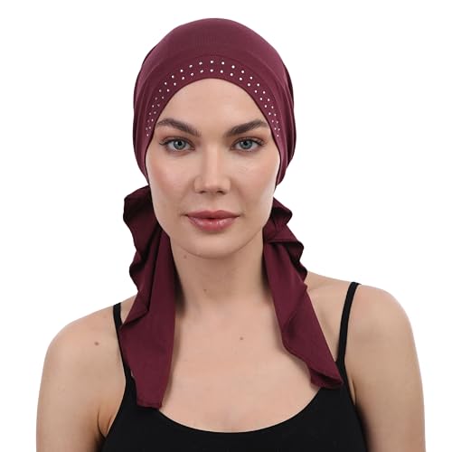 Deresina Headwear Vorgebundenes Bandana (Juwelenbesetzte Maulbeere) von Deresina Headwear